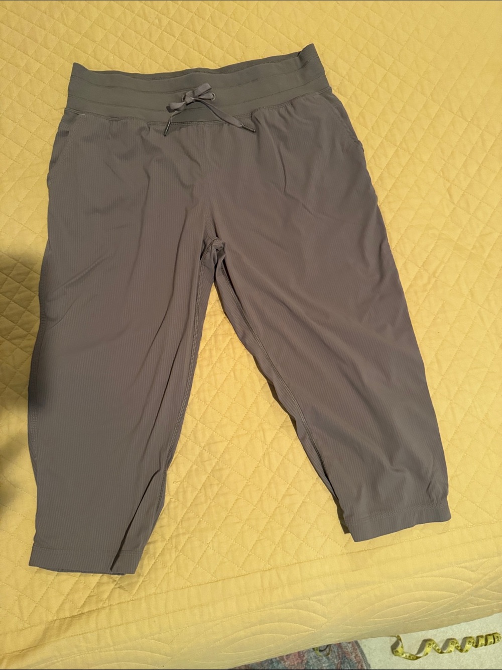 Size 10 taupe studio capri LuLu Lemon